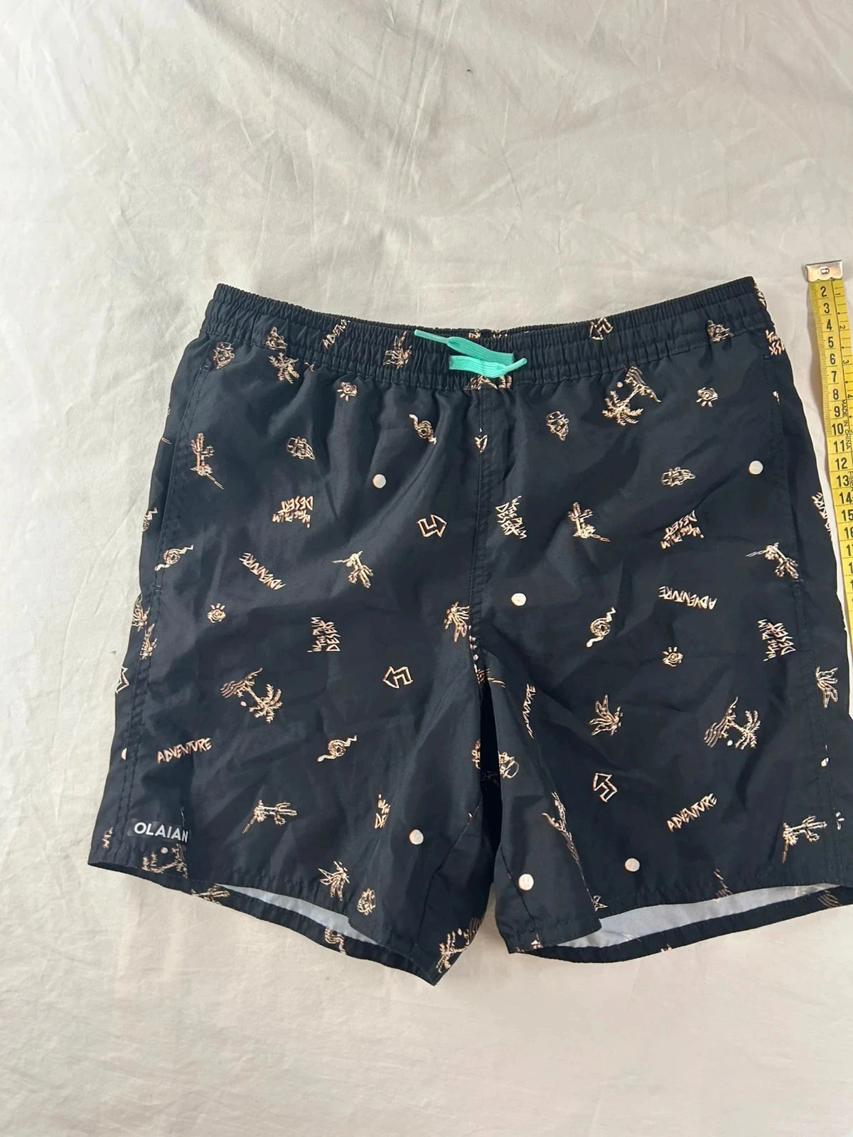 Biquíni curto Decathlon preto com motivos vintage – photo 2